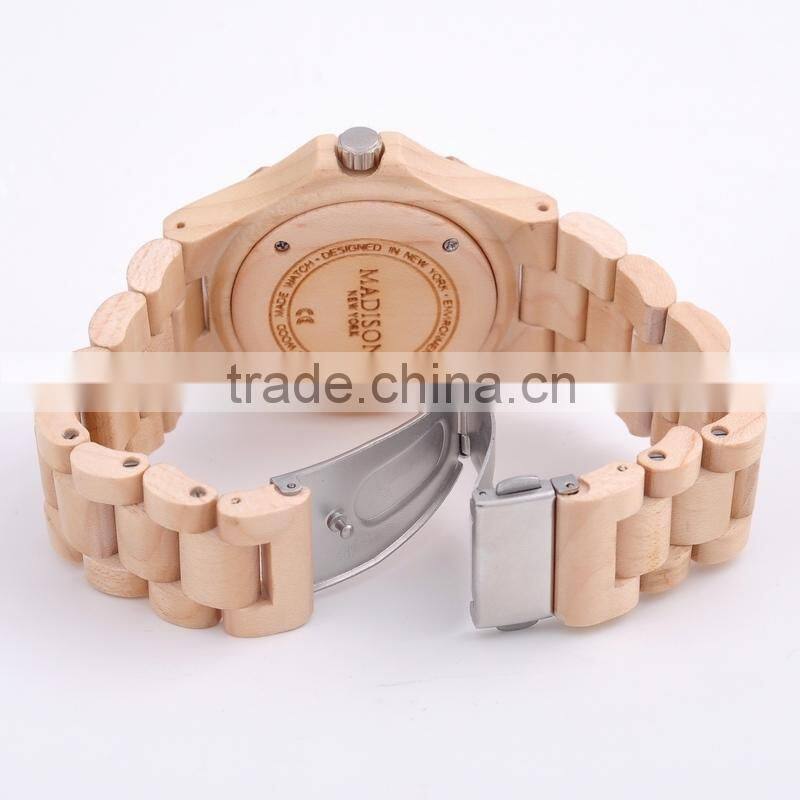 popular cheap hot sale unisex sandral digital wrist watch wood