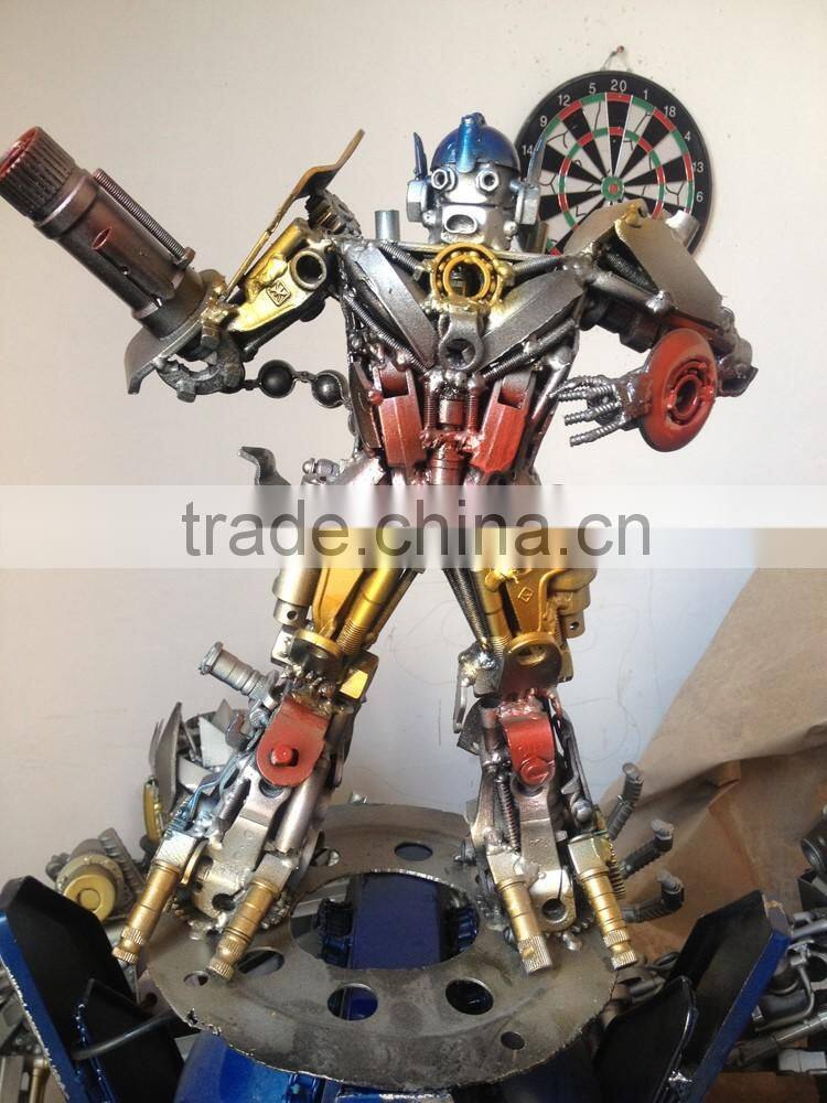 Iron sculptures Indoor metal Sculpture for hotel decoration