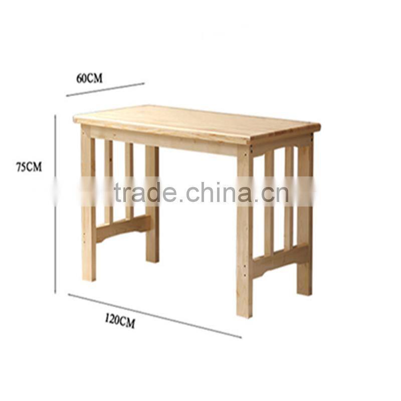 Modern 100% Solid Wood Pine Wood Table and Chair