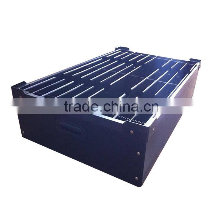 plastic handles corrugated boxes,folding corrugated plastic box,corrugated plastic storage box