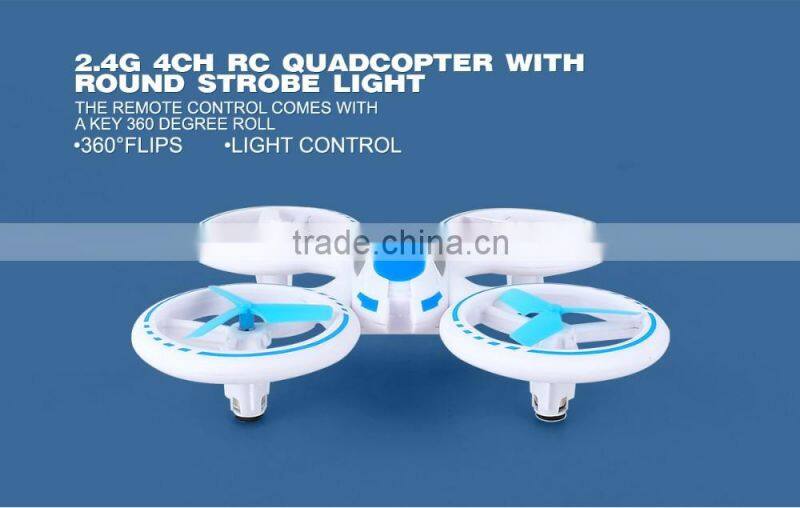 minitudou 2.4G 4CH rc quadcopter with round strobe light UFO rtf 398