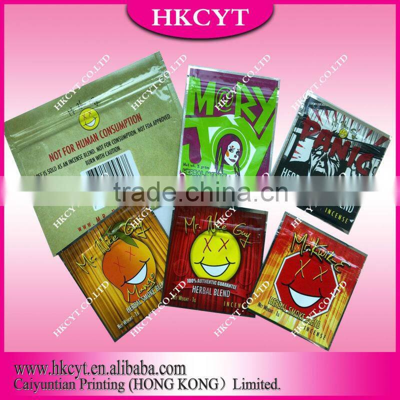 1g 5g 10g Herbal Incense plastic Bag