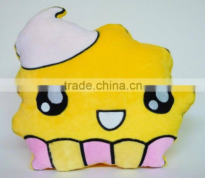 Emoji smiley emoticon yellow pillow, Plush Emoji cake pillow,Emoji pillows cushions