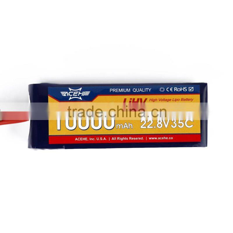 ACEHE 22.8V 10000mAh 35C 6S1P 228Wh High Voltage Powerful Rechargeable Lipo Battery