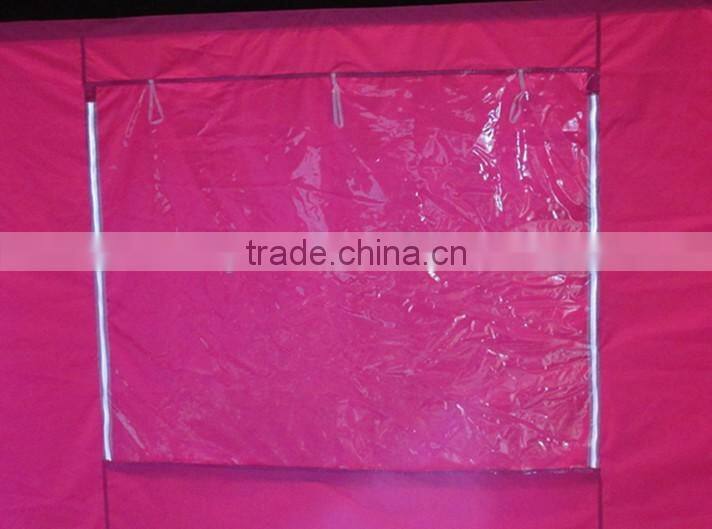 3m x6m small hexagon folding gazebo with window and door walls