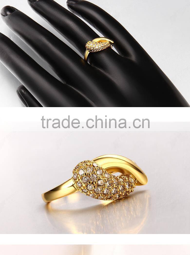 Latest hot new gold plated mood finger ring designs for girls