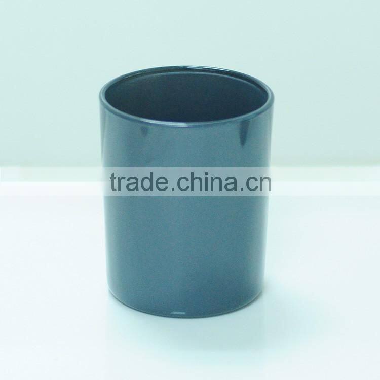 black candle holder/black candle glass jar for making candle