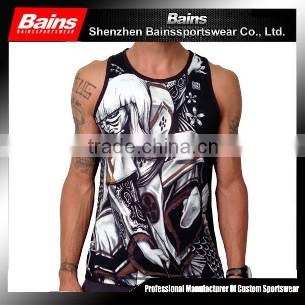Make your own design 3d dri fit tank tops wholesale,wholesale men tank tops,dri fit tank tops wholesale
