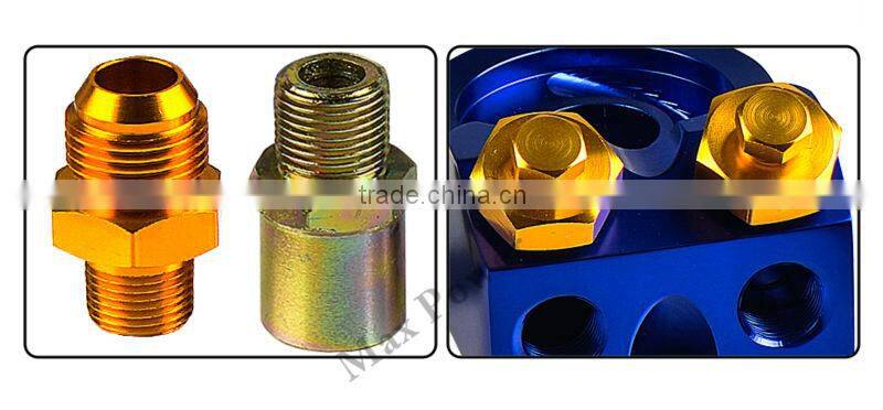Auto Aluminum Different layers With Different Adapter oil cooler kit Suit for Racing Cars