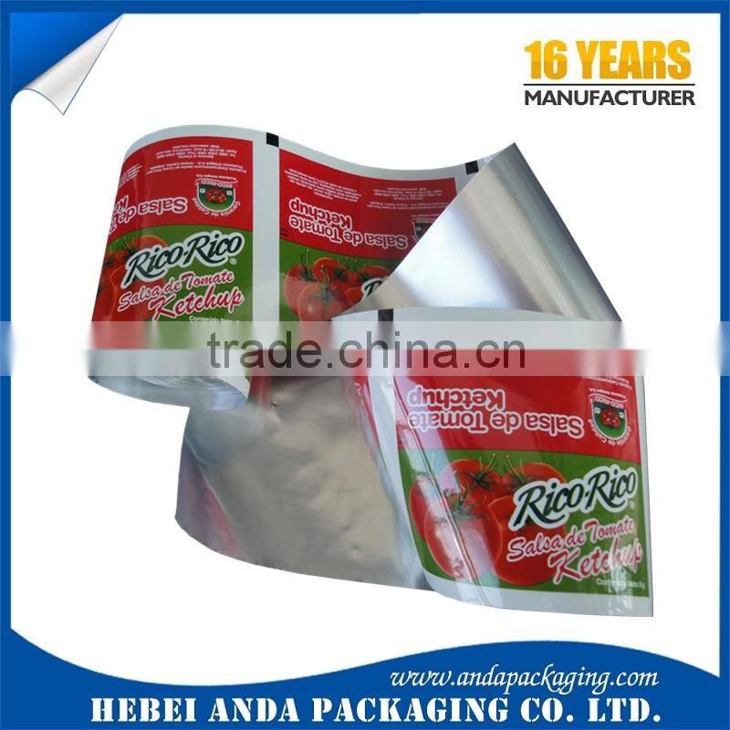 HOT SALE! Gravure printing heat sealing plastic foil packaging roll film