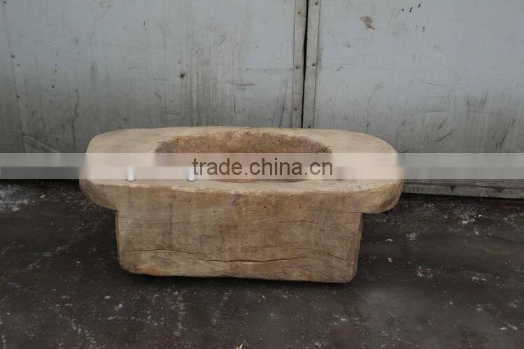 Chinese Antique Wood Garden Flower Tank