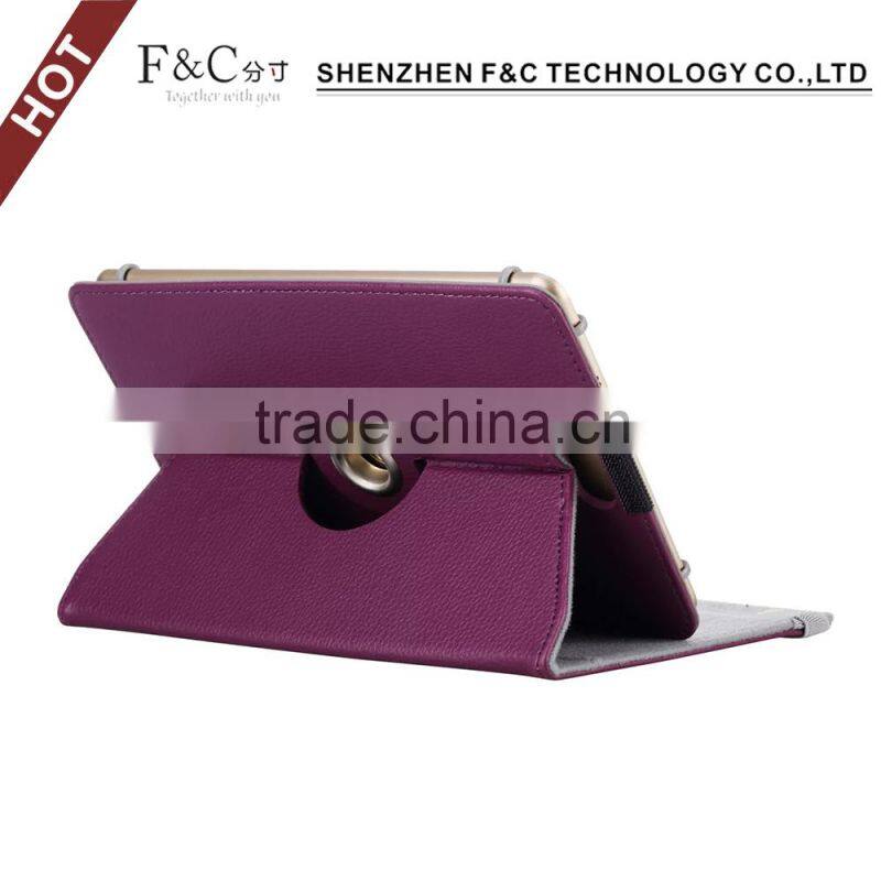2016 custom made Universal case for 10.1 inch tablet pc with camera hole and belt 360 rotating case
