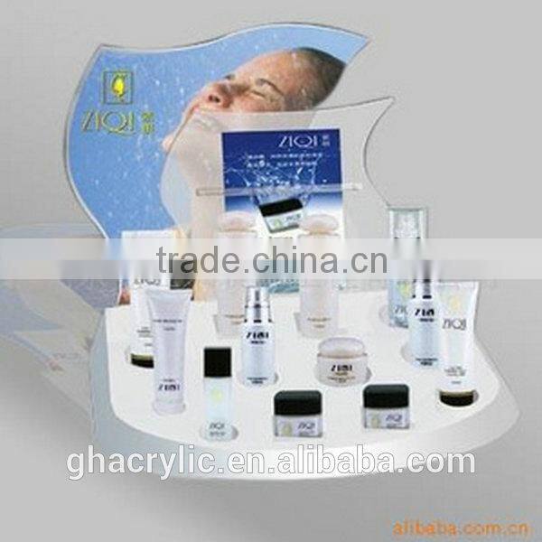 GH-C007 cosmetic display, high quality acrylic makeup organizer, fashion cosmetic displkay