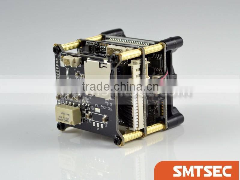 SMTSEC SONY IMX178 Hi3516A H.265 5.0mp real time IP Camera module PCB Board Audio USB POE Wifi Motorized zoom, DIY (SIP-E178A)