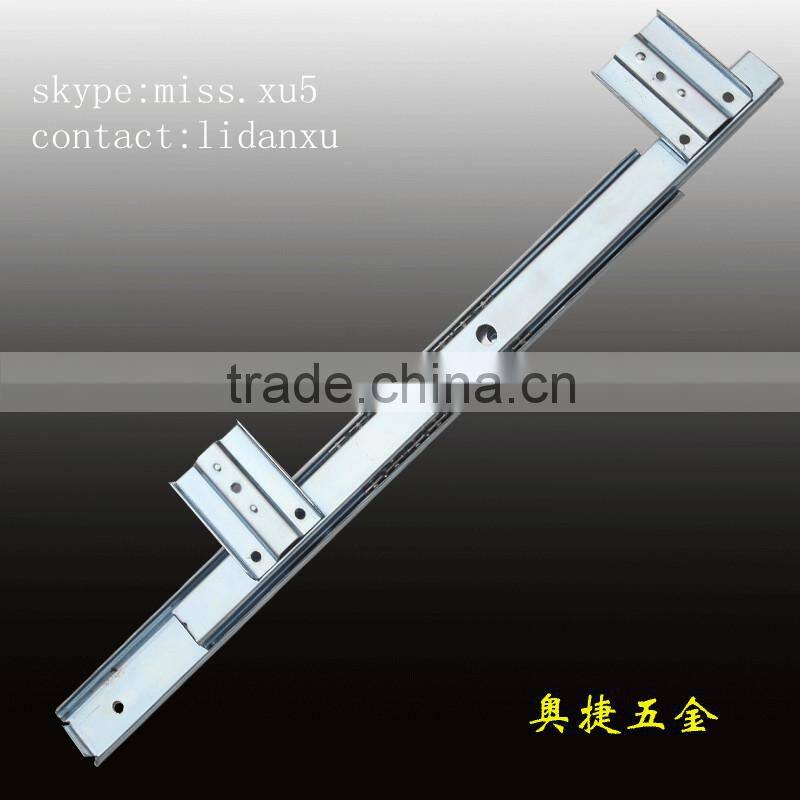 cheap china 27mm 2-fold computer keyboard slide telescopic drawer slide