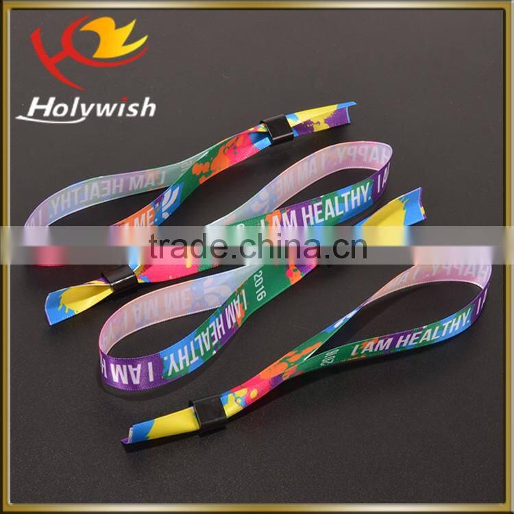 Holywish fabric satin handicraft custom made wristbands for christmas gifts