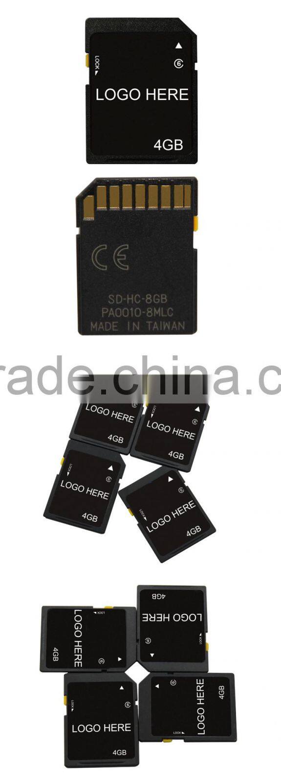 Wholesale full capacity low price SD memory card 4GB ,Class 6 memory cards