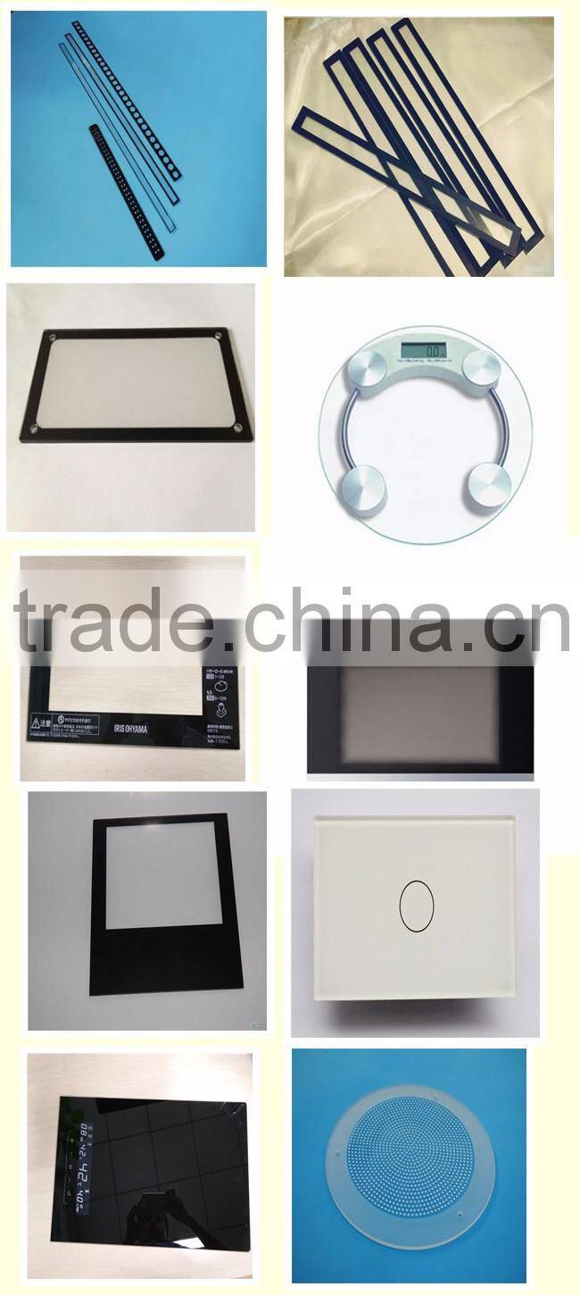 2mm tempered glass glass switch plates Custom size