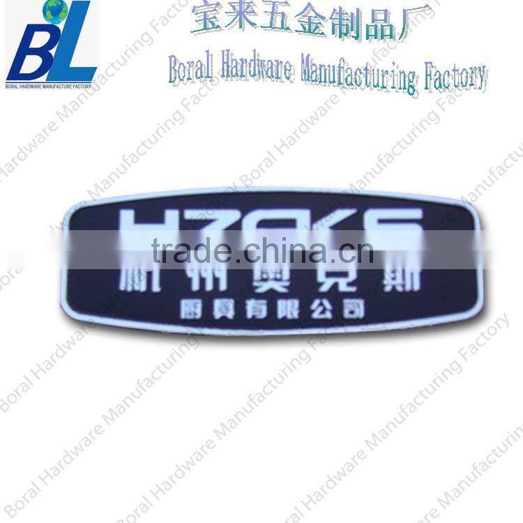 Plat antique address name plates in zinc alloy