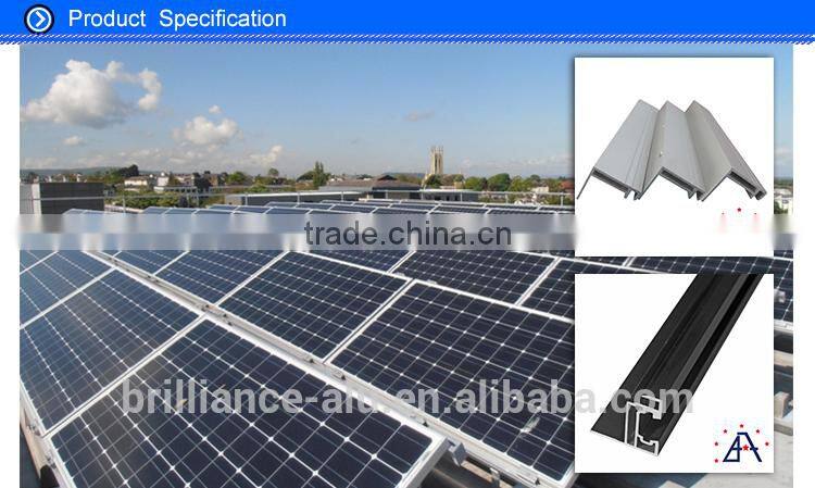 6063-T5 Customized Aluminum Extrusion Solar Panel Frame