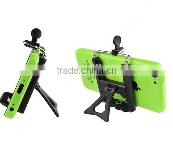 wirless Self-lock Extendable Monopod + Tripod Mount Adapter + Phone Clip Holder for GoPro Camera for iPhone Samsung Phone