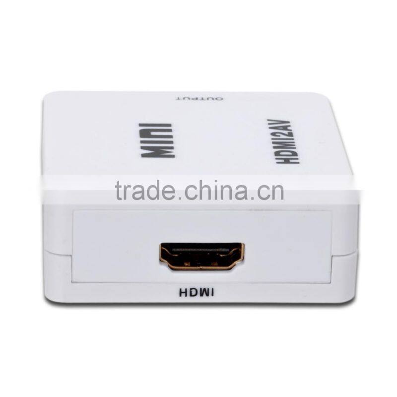 Mini 720p 1080p HD HDMI to RCA Composite Audio AV CVBS Adapter NTSC Video Converter