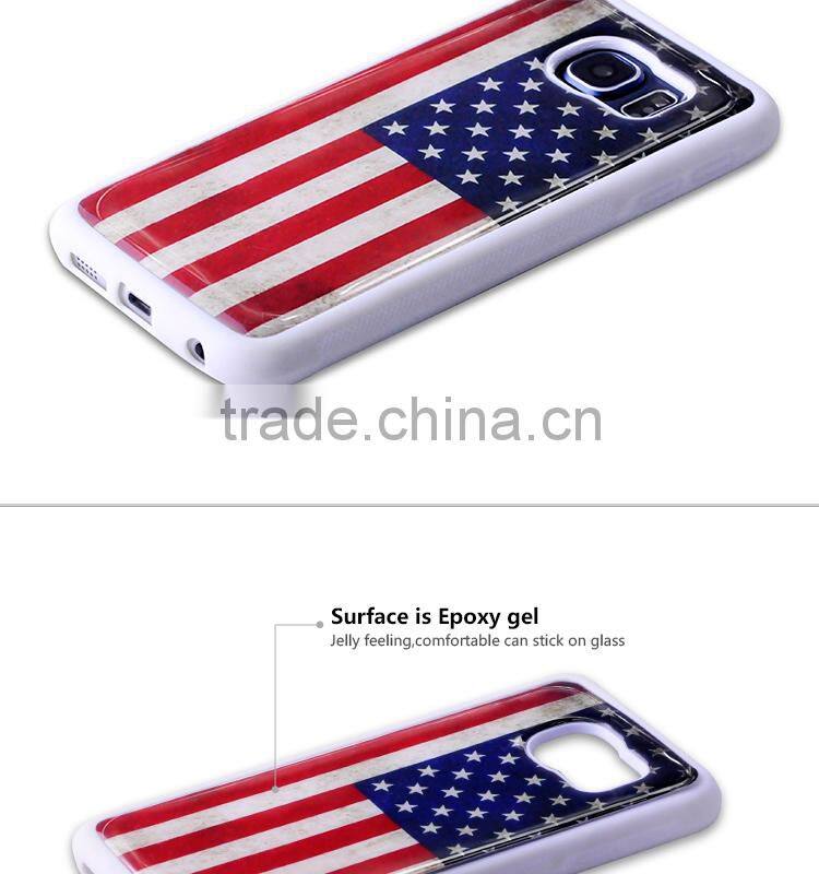 Various colors and types epoxy gel skin TPU case for Samsung S6 for Samsung
