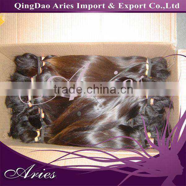 dyeable virgin unprocessed brazilian bulk hair extensions without weft