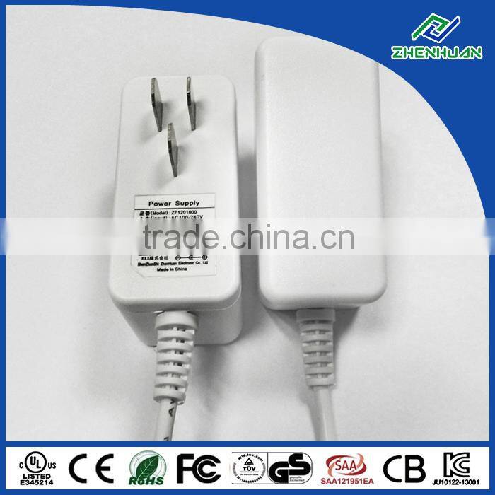 12W 12V 1A Japan din rail power supply for led light with PSE certification