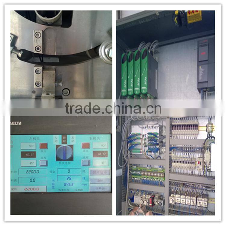 Digital arbitrary-corner double heads cutting saw price with aluminum window