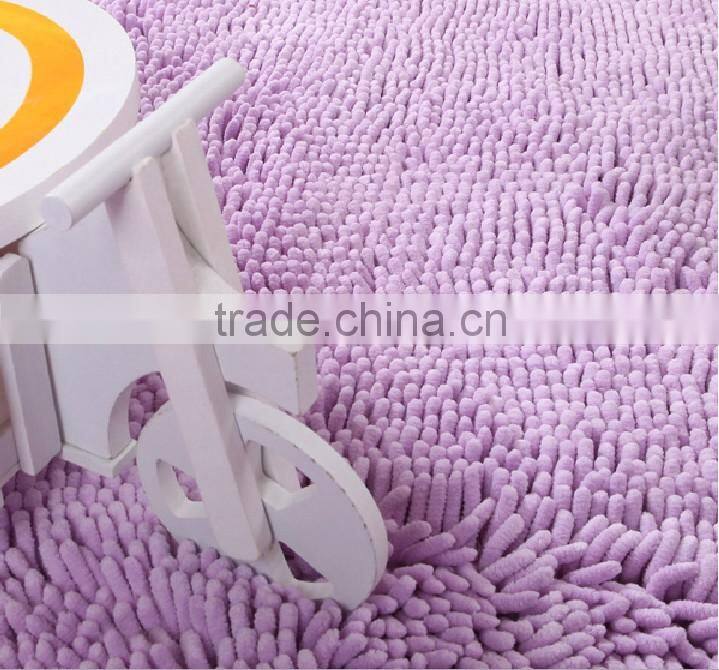 chenille floor mat bathroom mat with anti slip base high quality