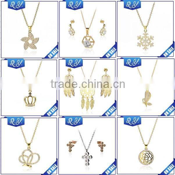 Fashion Necklace 2016 Love Shaped 18K Gold Plated Necklace Wholesale