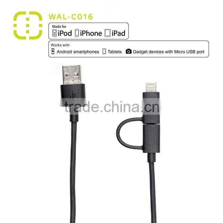 save 20% Micro to MFI ( 2 in 1) charge and sync Cable