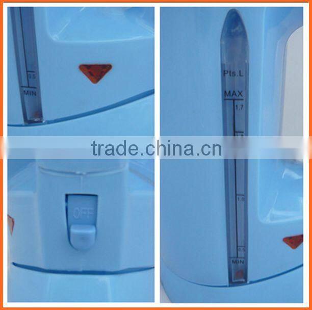 1.7L 2000W Electric travel kettle Cordless kettle