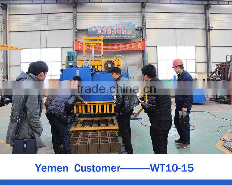 WANTE BRAND WT10-15 full automatic egg laying brick block making machine delivering to Mexico