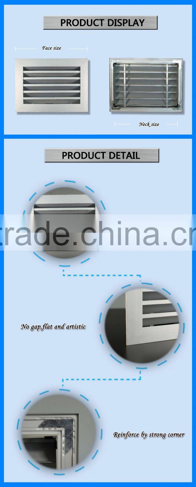 Aluminum louver delhi ventilation system