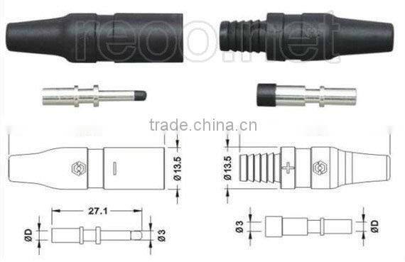 PA , TUV approved waterproof solar MC3 connector