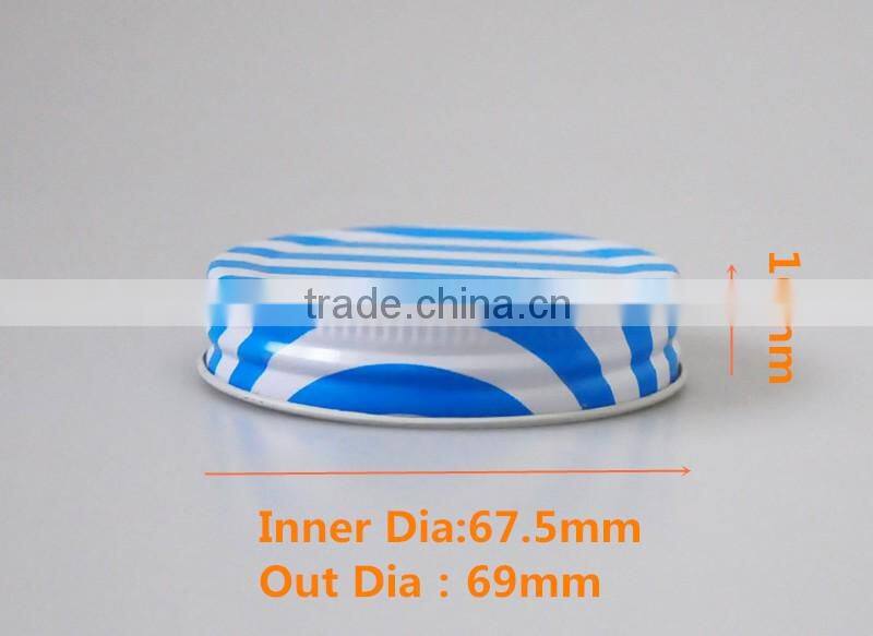 70mm Metal Lug Caps With Hole For Straw