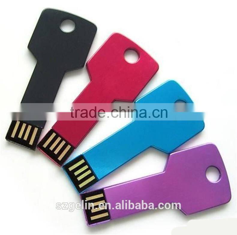 Customized metal usb key shape usb key