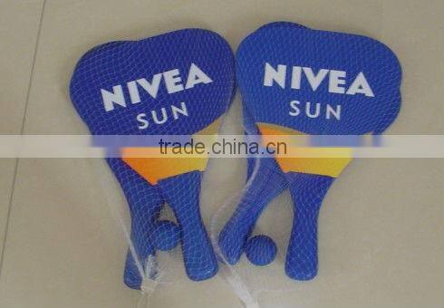 Hot Sell Wooden Beach Racket Set Promotional Toy