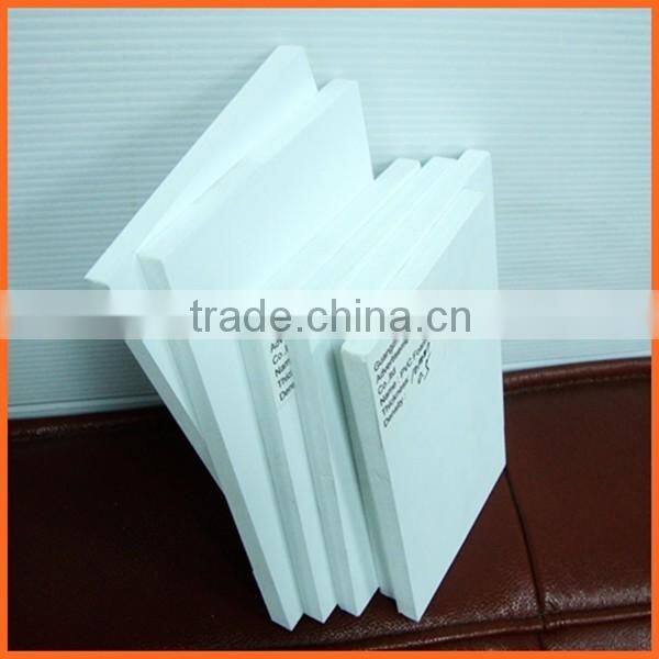 white 5mm rigid pvc foam board