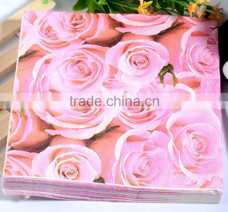 manufacture decorative colored custom printed paper serviette