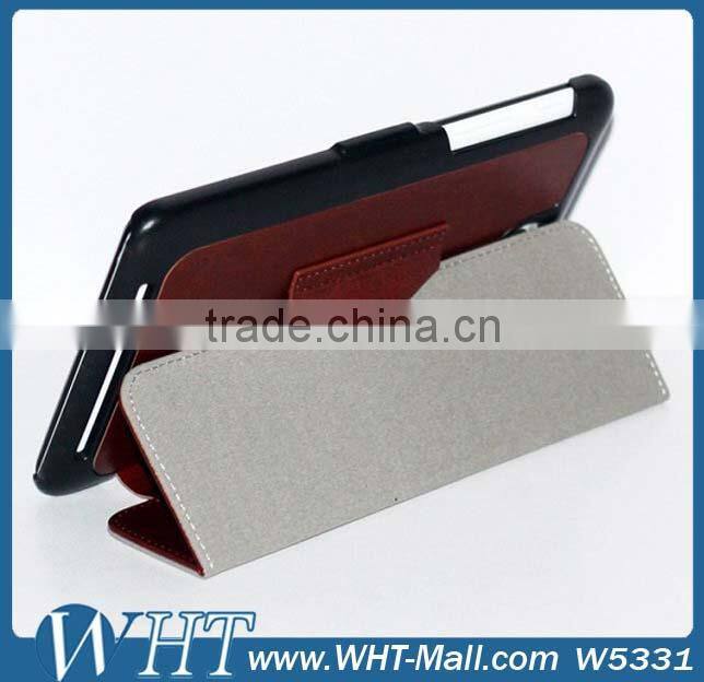 Factory Price Top Quality Crazy Horse Skin Leather Flip Case Cover for ASUS ME 173X