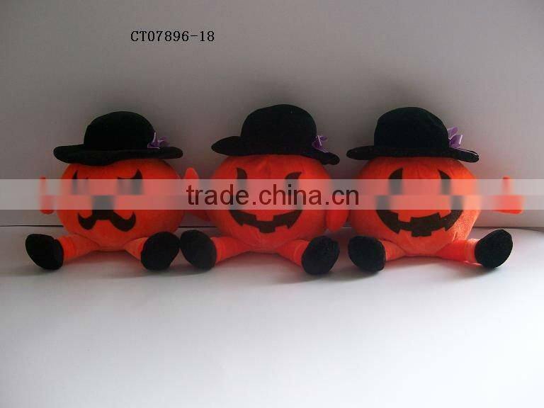 Halloween colorful plush bear toy with scarf