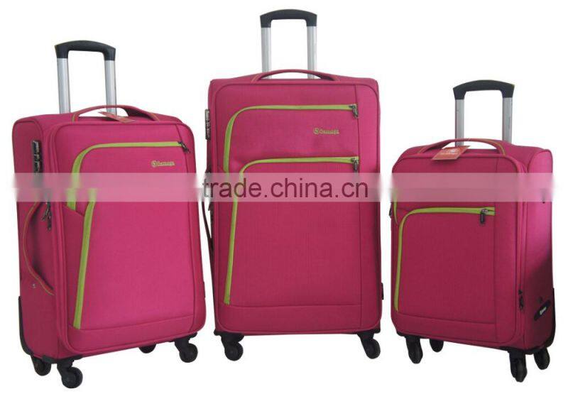 Fabric 1680D Pink Universal Wheeld Luggage High Quality Luggage