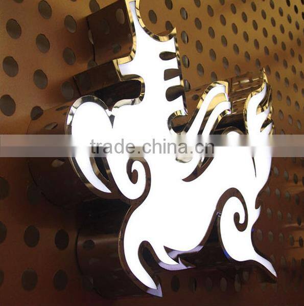 seiko stainless steel frontlit letter sign for shop