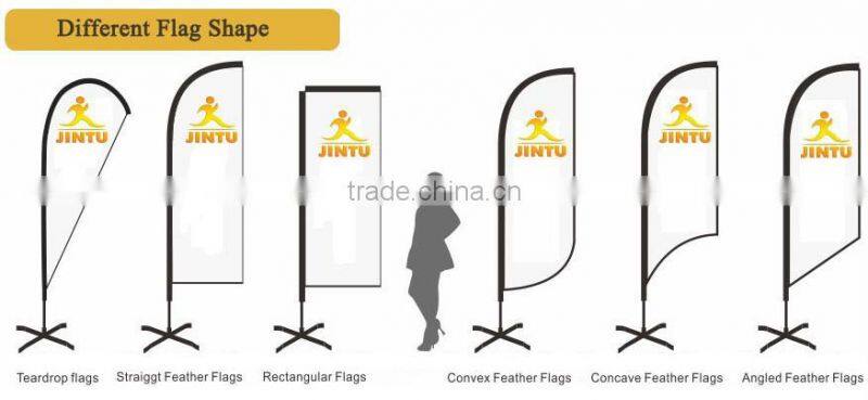 2016 Durable colorful beach flags for sale