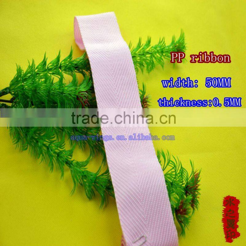 polypropylene webbing pink ribbon decorative ribbon