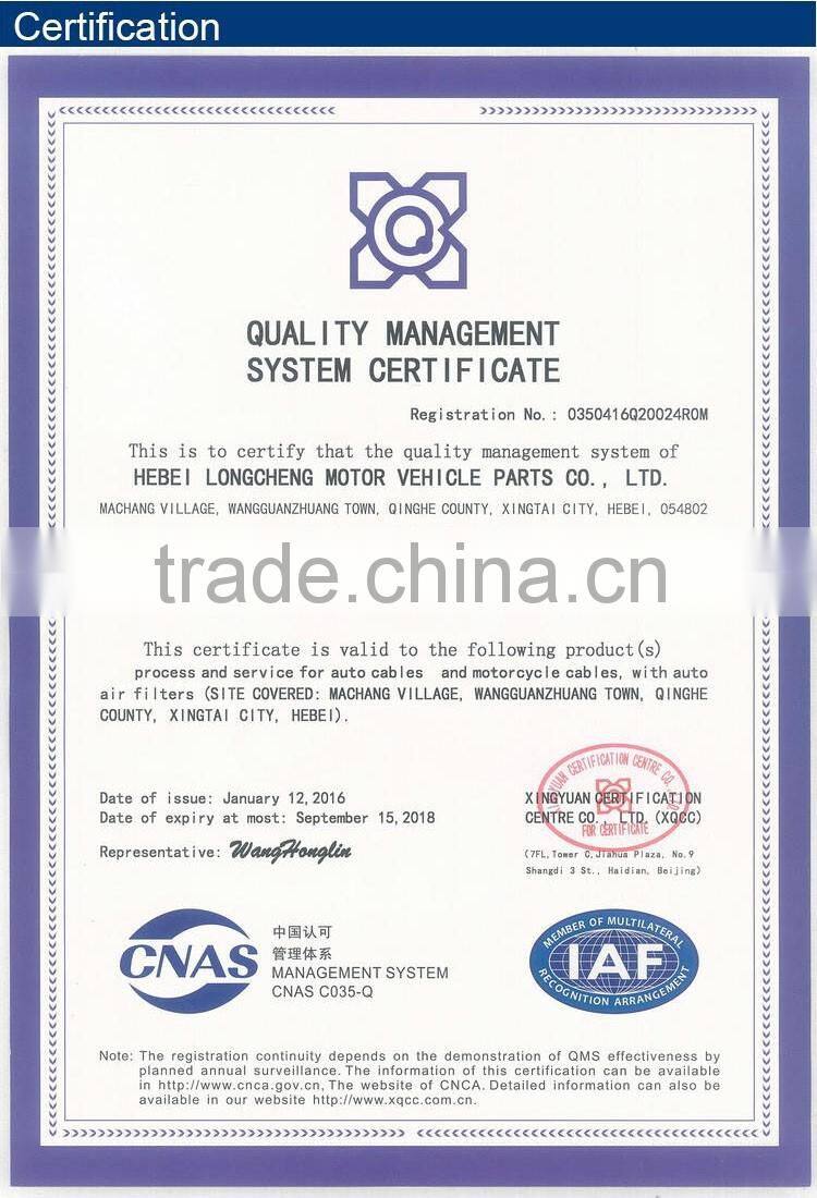 CG125 Motorcycle Clutch Chroming Cable for Pakistan