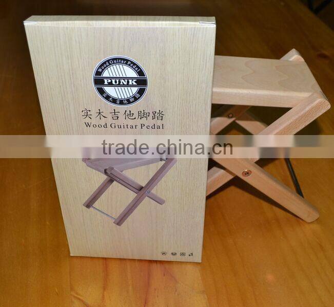 Foldable High-end Solid Wood Guitar Pedal /Foot Resting Bench Guitar Accessories